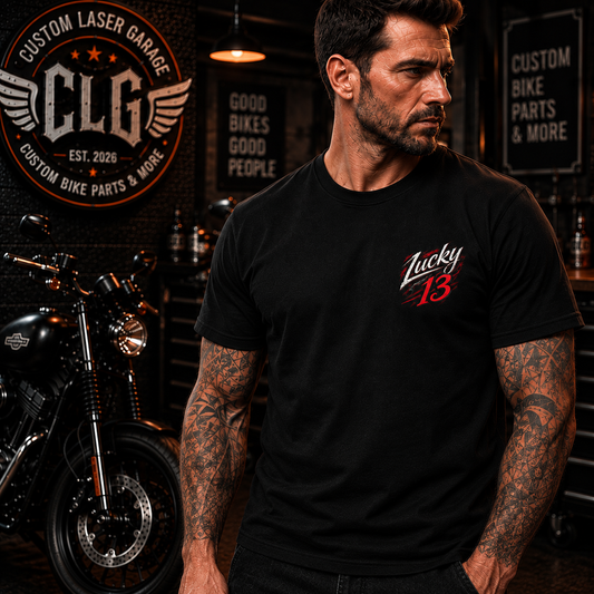 Lucky 13 – Death Rider Biker T-Shirt