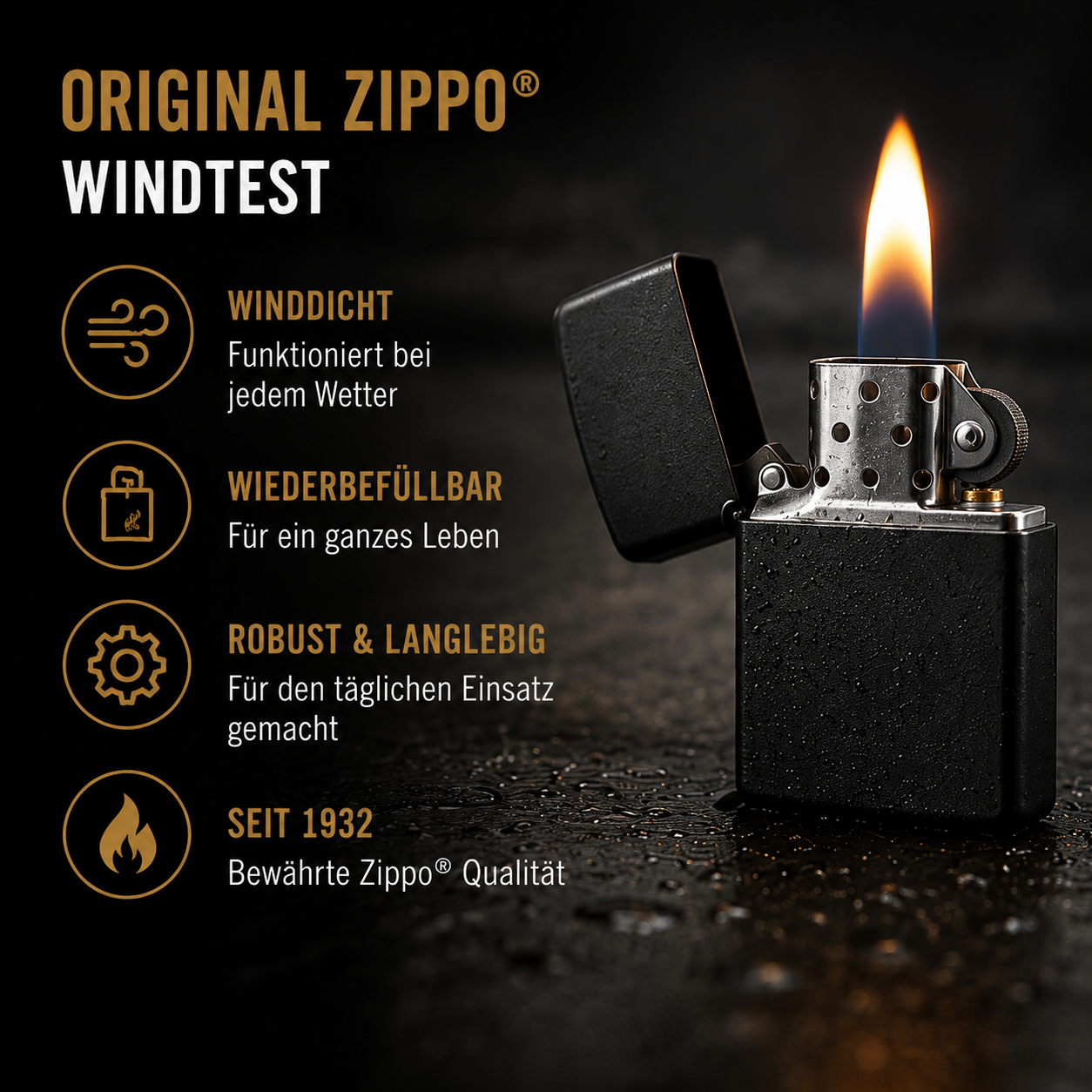 CLG Built Not Bought Zippo