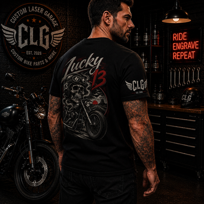Lucky 13 – Road Reaper Biker T-Shirt