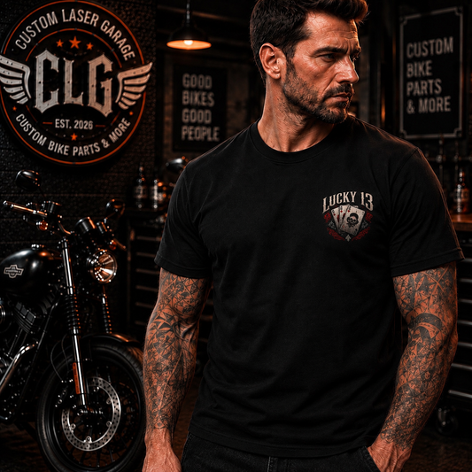 Lucky 13 – Dead Man’s Hand | Biker T-Shirt