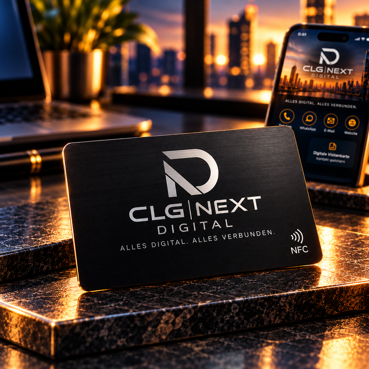 CLG NEXT Digital Card – Dein Kontakt. Dein Unternehmen. Dauerhaft verbunden.
